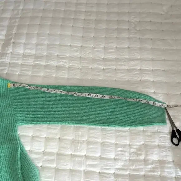 A New Day Cherry Motif Sweater Women's M | Mint Green | Crew Neck Knit | NWT - Picture 10 of 11